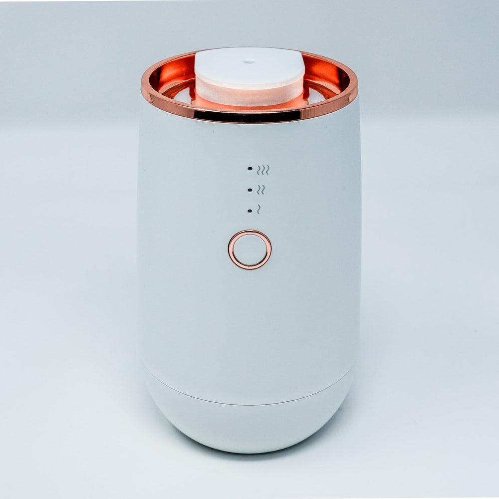 Portable Rechargeable Waterless Cold-Air Scent Diffuser - 15ml Capacity Color: White