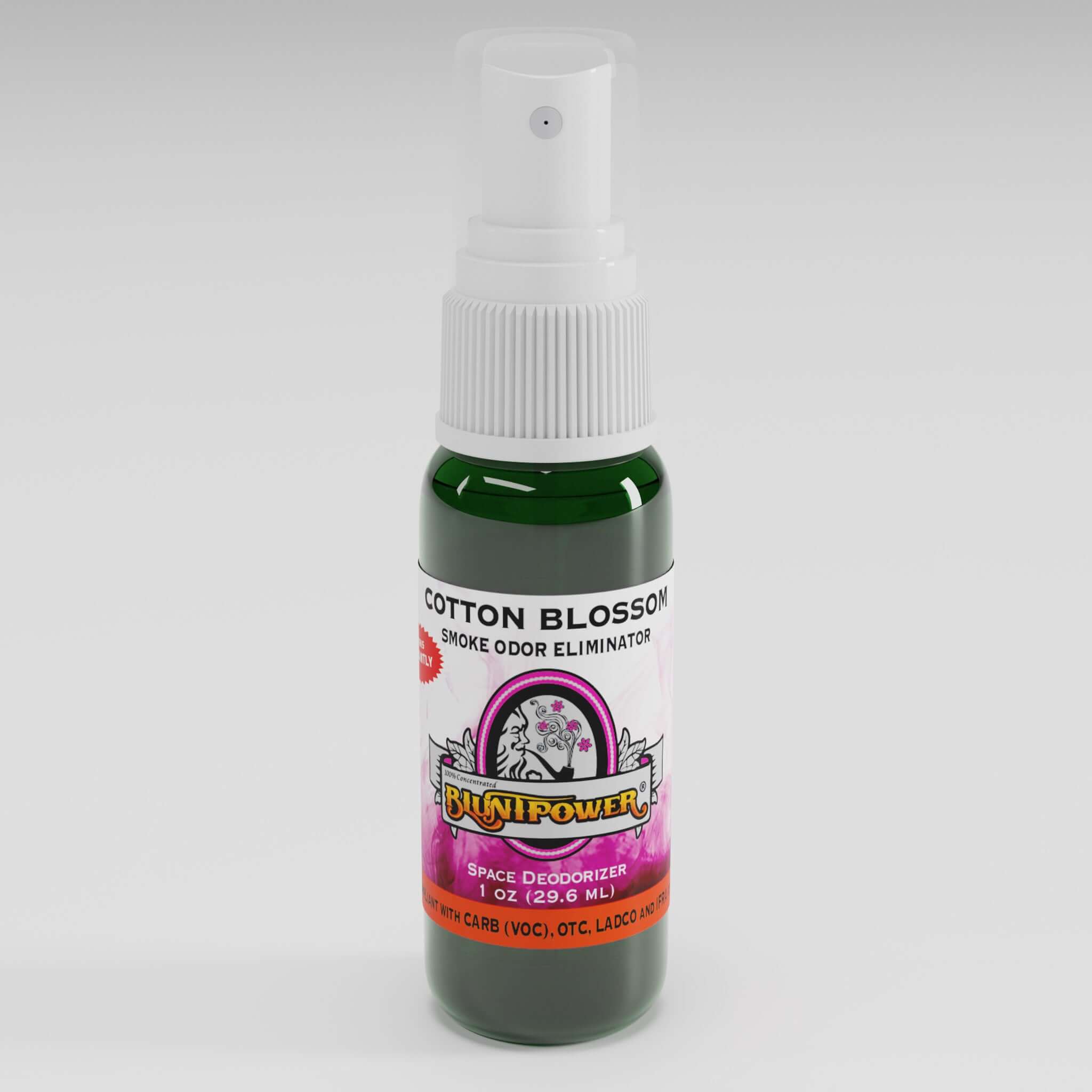 BluntPower Smoke Odor Eliminator - Cotton Blossom Scent (1 fl. oz.) Perspective