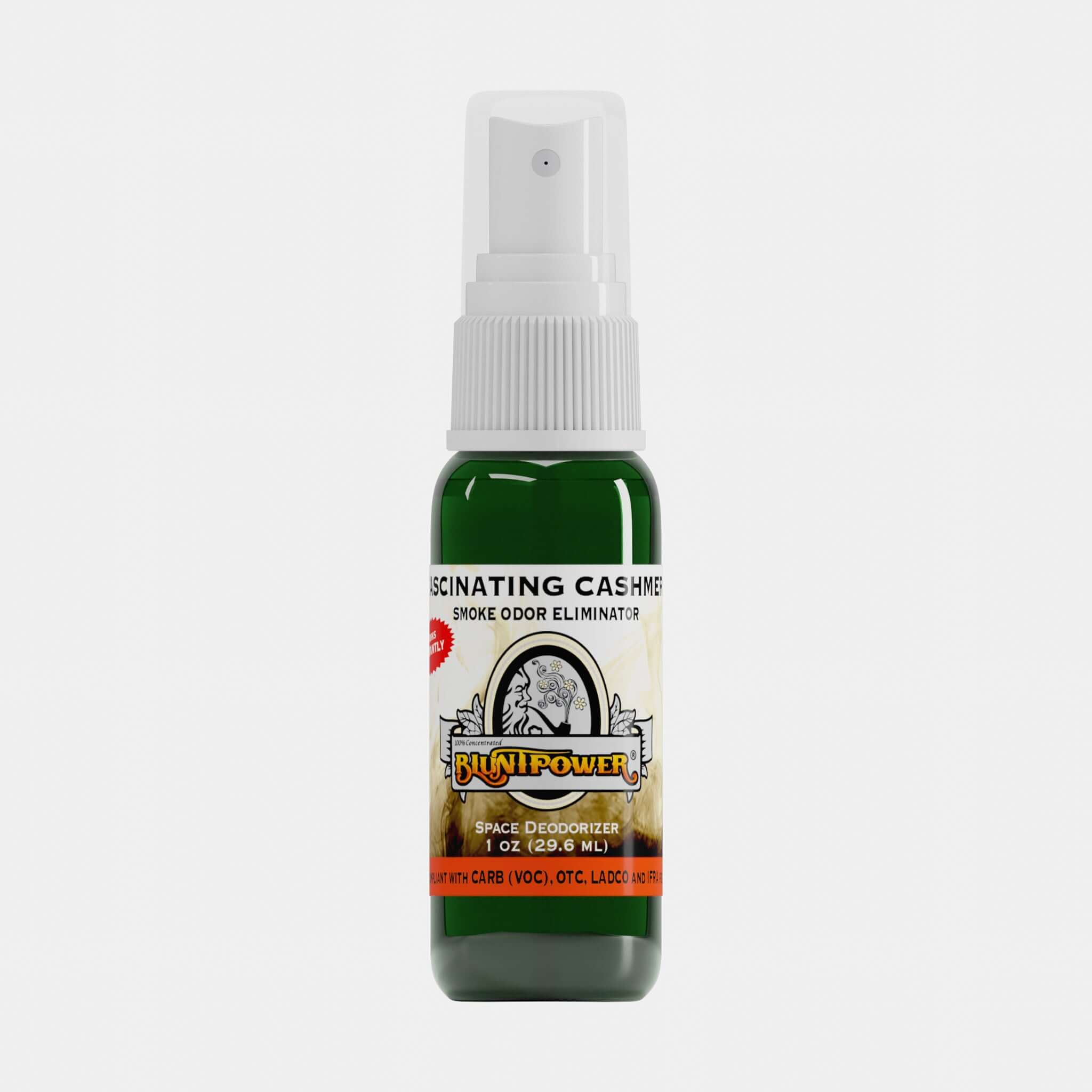 BluntPower Smoke Odor Eliminator - Fascinating Cashmere Scent (1 fl. oz.) Orthographic