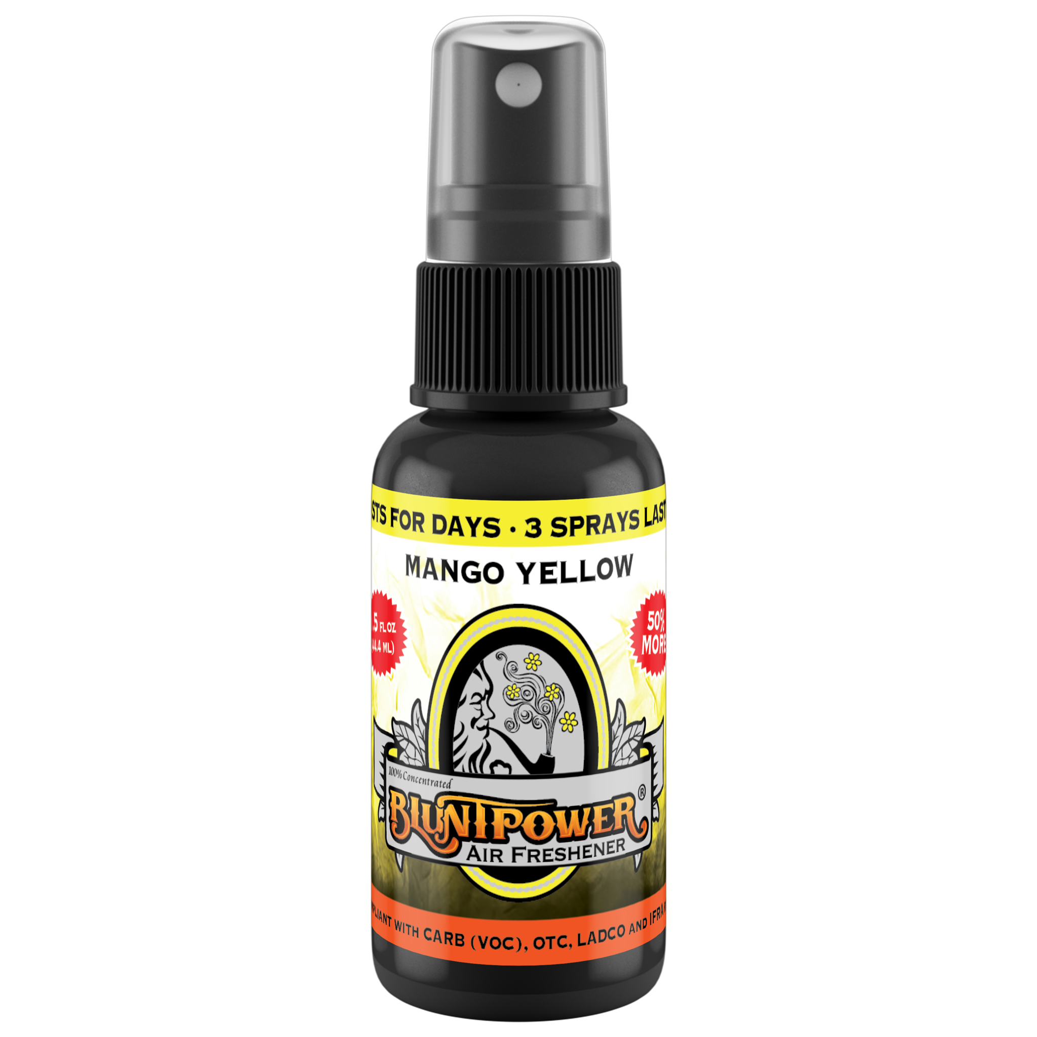 BluntPower Air Freshener - Mango Yellow Scent Size: 1.5floz